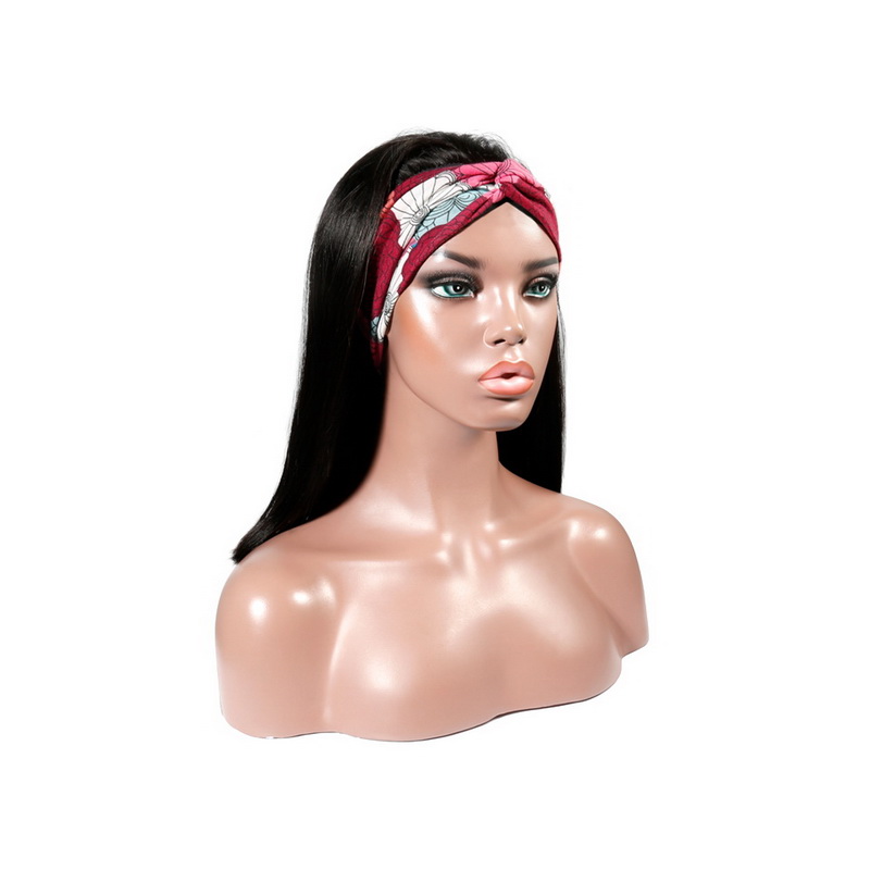Headband Wig Human Hair Straight Wig - 图片 5
